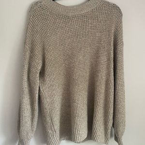 Oversized beige American Eagle sweater